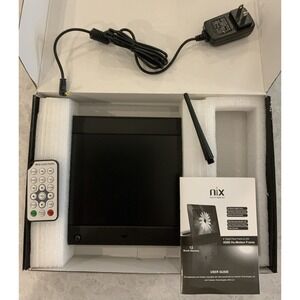 NIX 8" Hu Motion Digital Frame Motion Detection Plays Photos Videos Music Remote